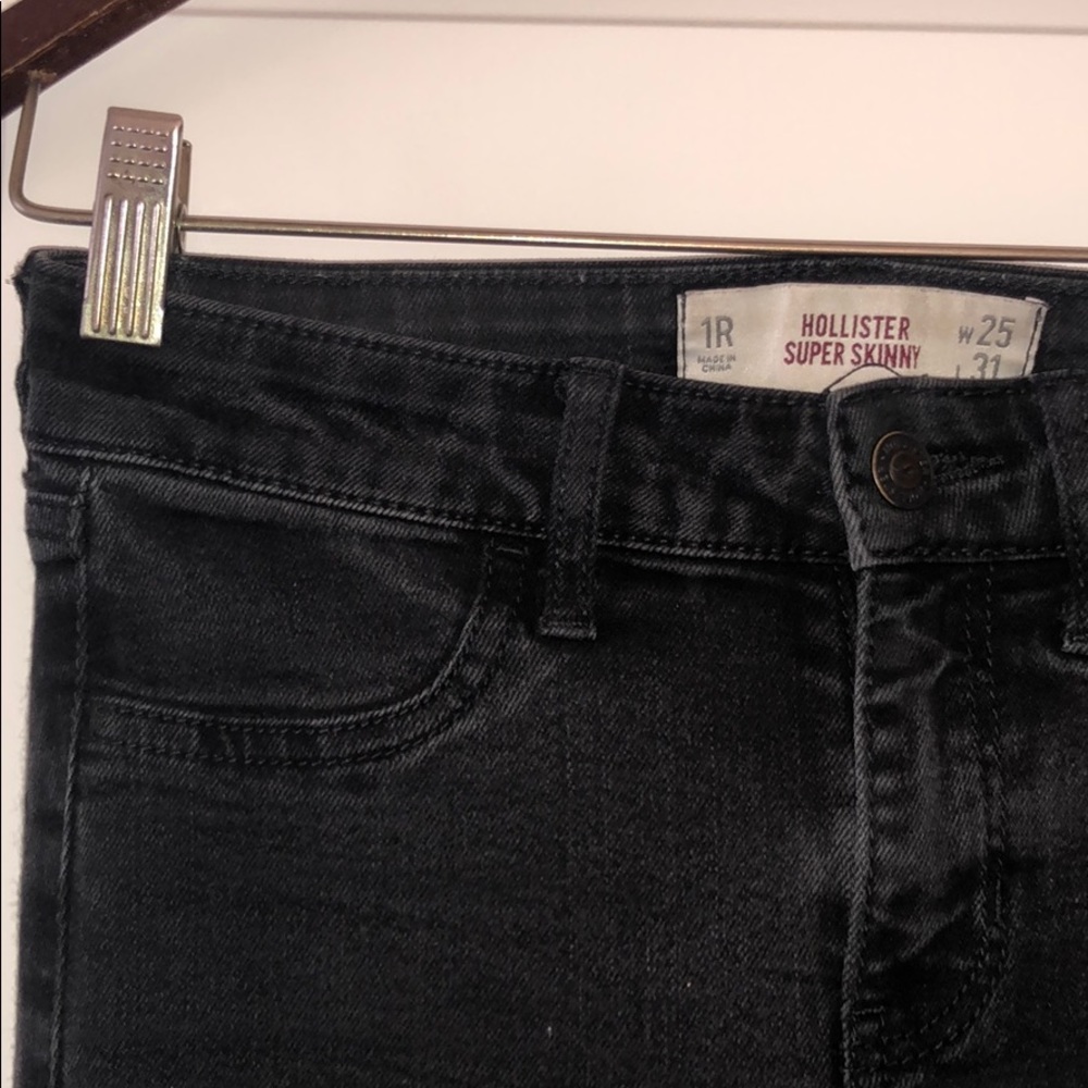 Hollister Super Skinny Black Denim Jeans